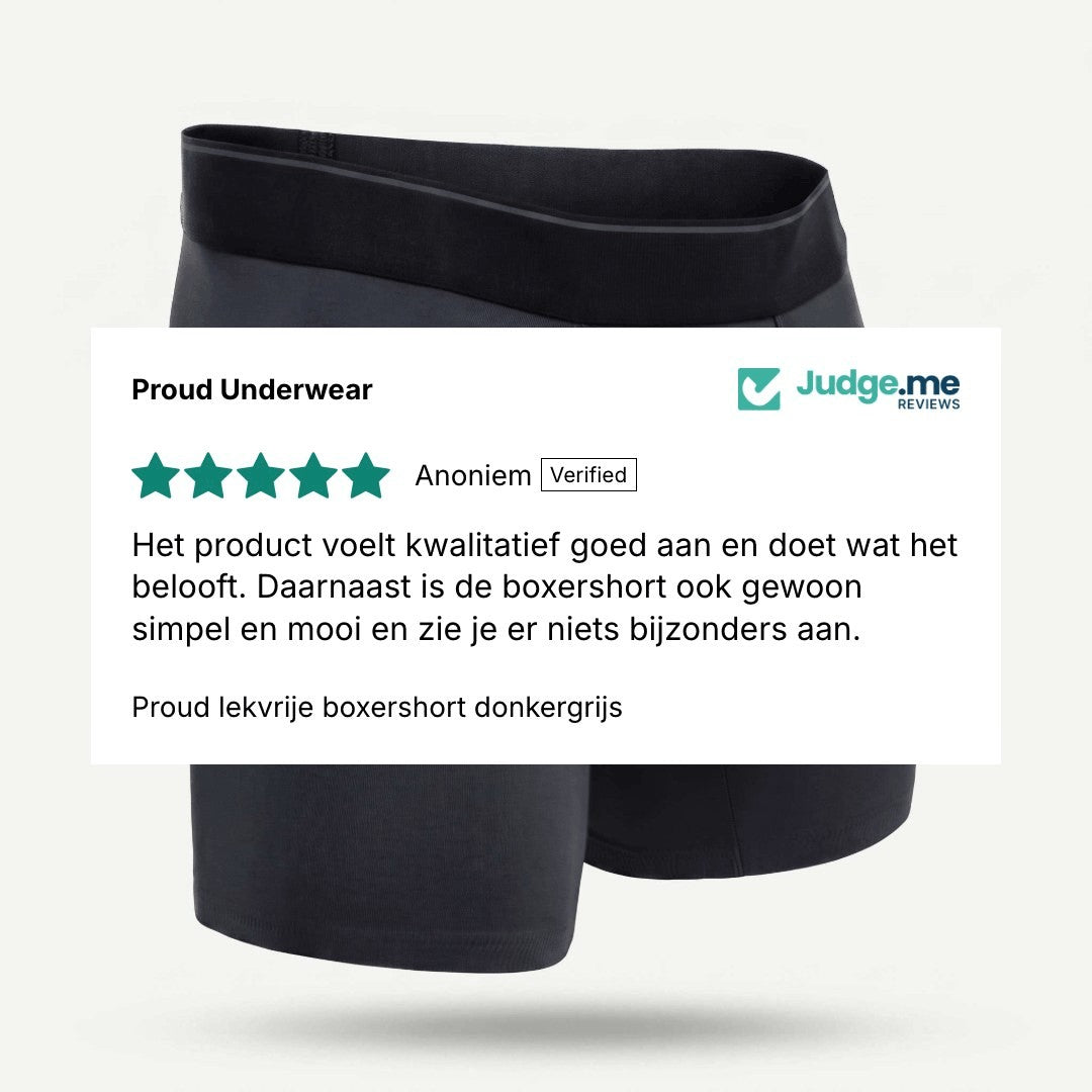 Proud lekvrije boxershort donkergrijs