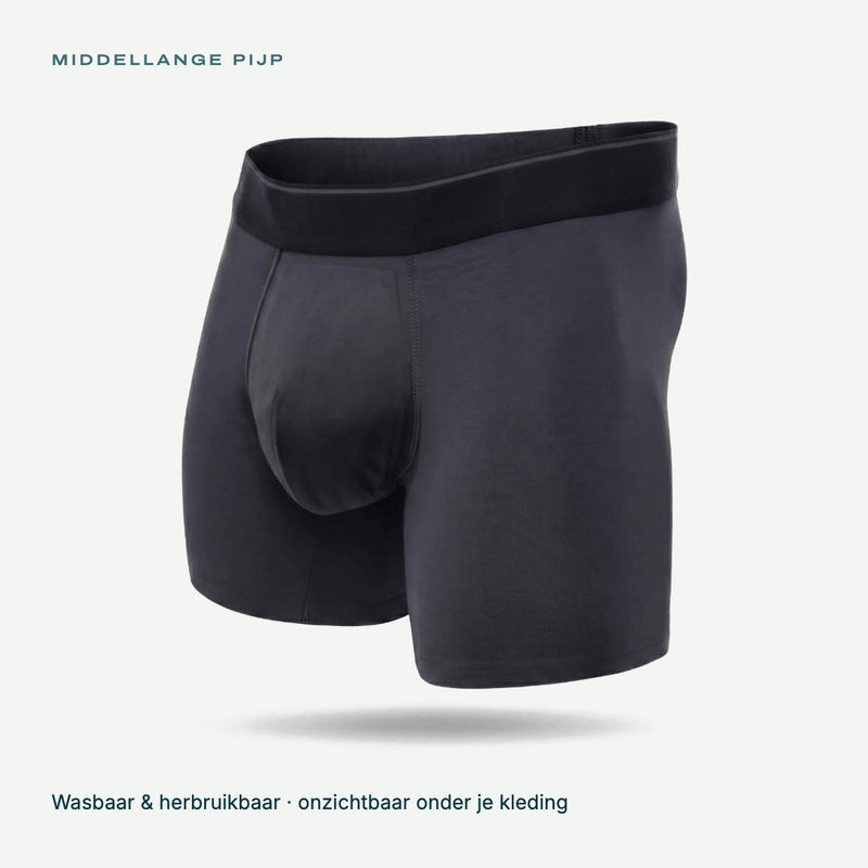 Proud lekvrije boxershort donkergrijs