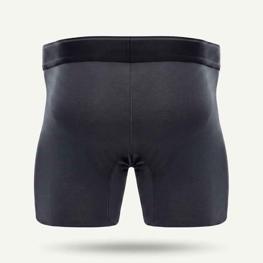 Proud incontinentie boxershort heren donkergrijs, achterkant