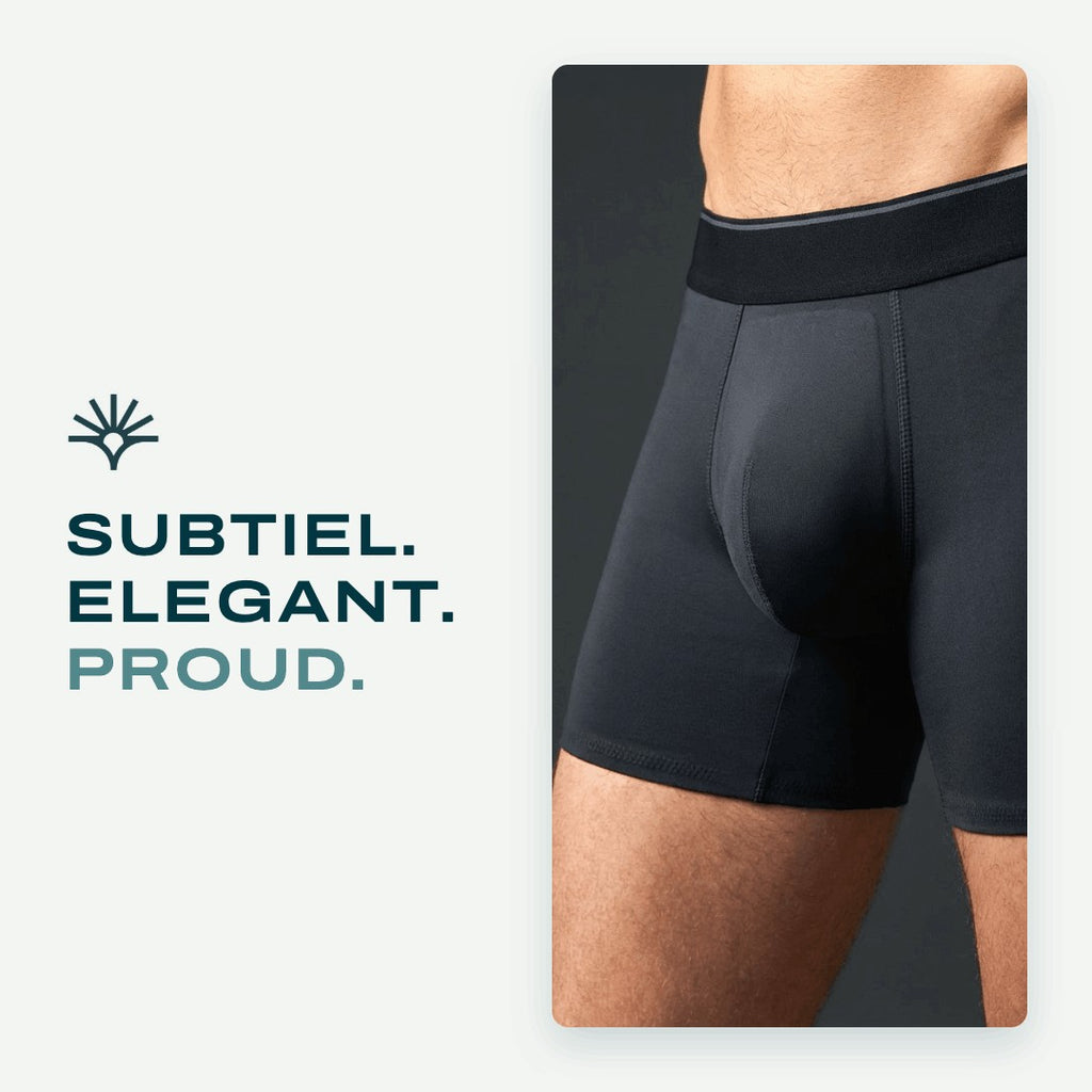 Proud lekvrije boxershort donkergrijs